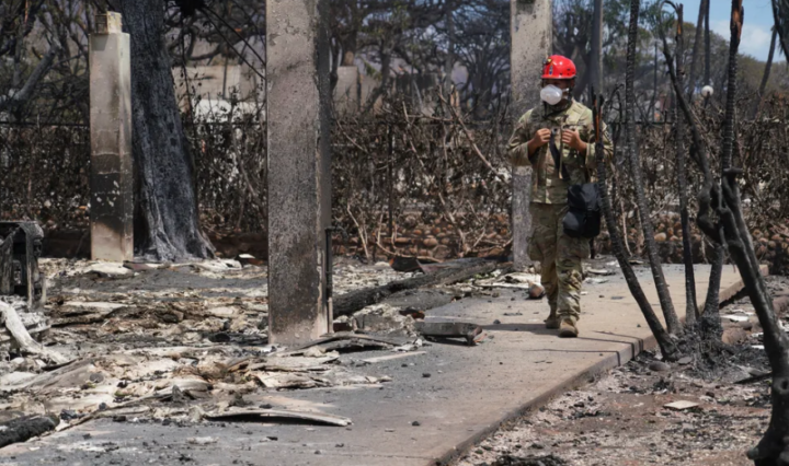 Guarda Nacional do Havaí - Foto: Guarda Nacional dos EUA/sargento mestre Andrew Jackson/Folheto via Reuters / G1 / Reprodução