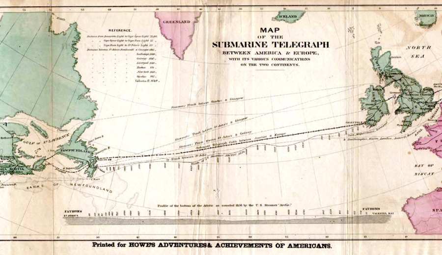Cabo telefônico transatlântico submarino - Foto: Wikimedia Commons / Reprodução