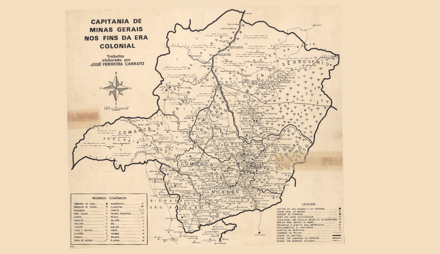 Inicialmente o território não incluía apenas a região correspondente ao Sertão da Farinha Podre (atual Triângulo Mineiro, integrada em 1816) e a margem esquerda do Rio Sapucaí e Rio Grande (integrada em 1764) - Foto: APM / Reprodução