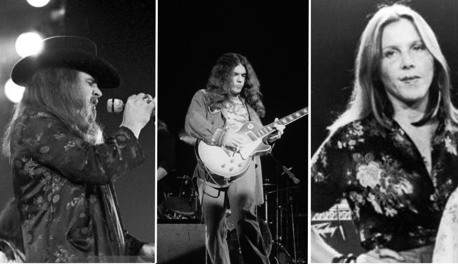 Da direita para a esquerda: Ronnie Van Zant, Steve Gaines e Cassie Gaines - Foto: Reprodução